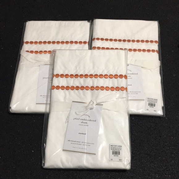 Pottery Barn Bedding Pottery Barn Foundations Pearl Embroidered